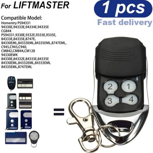 Liftmaster 94335E 1A5639-7 Motorlift Chamberlain 84335EML 84335E 84333EML 84330E 433MHz Garage Door Remote Control Transmitter