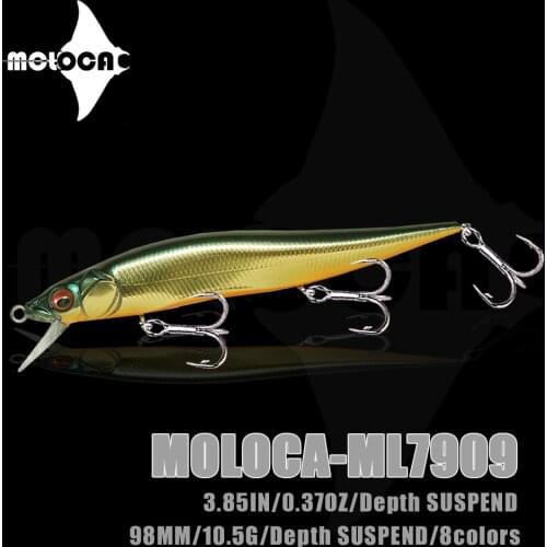 Minnow Fishing Lure Suspend Jerkbait Weights 10.5g 98mm Isca Artificial Baits Accesorios De Pesca For Seabass Fish Leurre Angeln