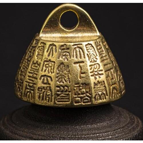 Pure copper solid elderly fitness handle piece old object weight Paperweight creative small craft small ornament