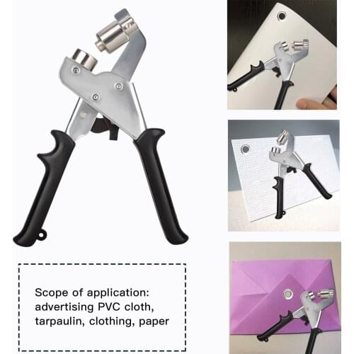 Grommet Tool Book Puncher 10mm Hand-held Punching Machinex Handheld Lightweight Design Watchband Strap Craft Tools Steel Plier