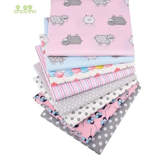 Sheep Series,Printed Twill Cotton Fabric,Patchwork Clothes For DIY Sewing Quilting Baby&Childs Bedclothes Material