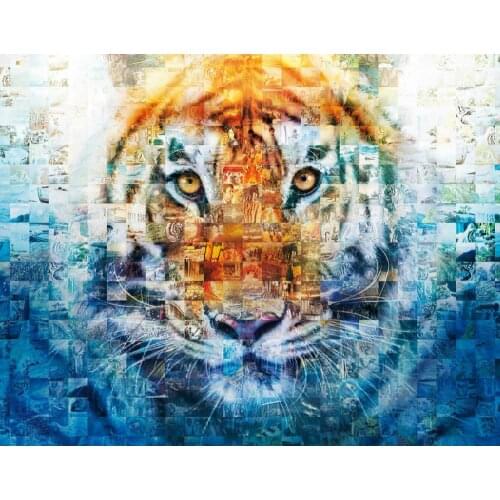 Tiger Art print Silk poster Home Wall Decor