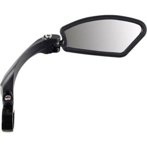 Foldable Handlebar Bike Mirror Blast-Resistant Safe Clear Glass Mirror Adjustable Rotatable Bike Mirror Rearview Mirror