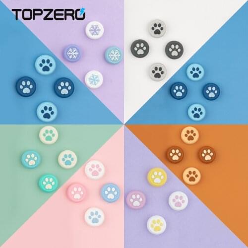Snowflake Thumb Grip Cap For Nintendo Switch Pro NS PRO PS4 PS5 Controller Rocker Cap Joystick Thumbstick Case Gamepad Cover