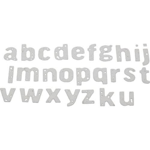 Lowercase Letters Alphabet Metal Cutting Dies Stencil DIY Scrapbooking Album Stamp Paper Card Embossing Craft Decor