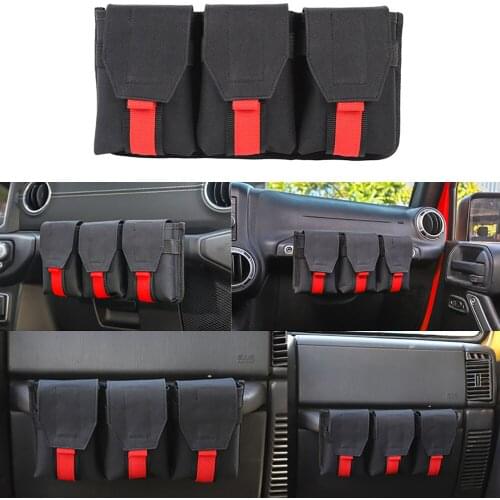 For jeep Wrangler JL JK 2007-2020 Storage Bag Modified Co-pilot Handle Storage Bag Storage Bag