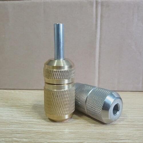 Heavy stainless steel self-lock Tattoo Grip Body Painting Supplies For Professional Artists Auto Lock Grip For Tattoo Machine