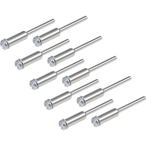 Uxcell 10 Pcs Cut-off Wheel Screw Mandrels 2.35mm Shank Diameter Cutting Disc Holder for Compatible Rotary Tools