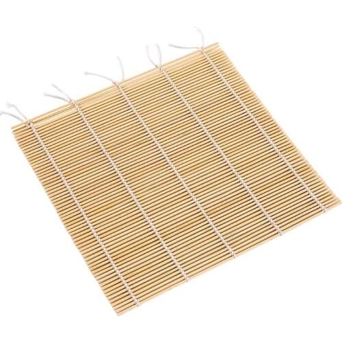 Japanese Sushi Curtain Bamboo Curtain Natural Bamboo Sushi Maker Roller Sushi Tools Kitchen Accessories Rice Roll Bento Making
