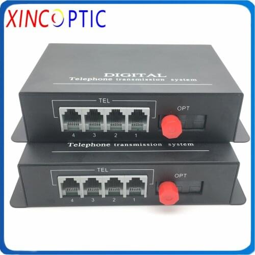 1/2/4/8Ch Telephone to Fiber Optic Converter PCM Voice Over Fiber Optic Media Converter FXS/FXO to Fiber 1ch 100M Ethernet,20KM