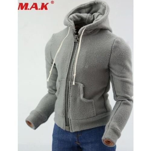 1/6 Female Male Casual Sport Leisure Hoodie Sweater Hoodies Clothes For 12" Action Figure Toys Dolls