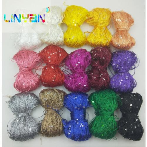 15 pieces*15 g Sequins yarn Shiny yarn The characteristic line Collocation of wool Characteristics accessories hand knitting t64