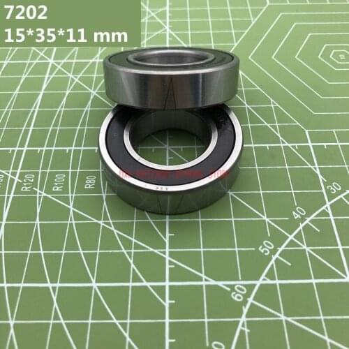 2021 Special Offer High Quality 1pair 7202 7202c 2rz P4 Dt Db 15*35*11 Mm Sealed Angular Contact Bearings Speed Spindle Cnc