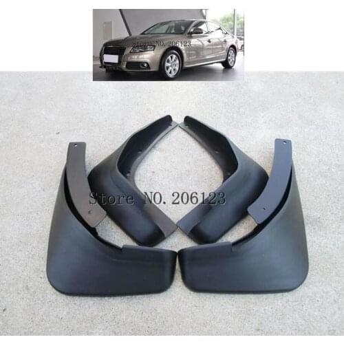 4pcs Car Fender for Audi A4 B8 2008 2009 2010 2011 2012 2013 Mud Flaps Splash Guards Auto Mudflap Mudguard Accessories