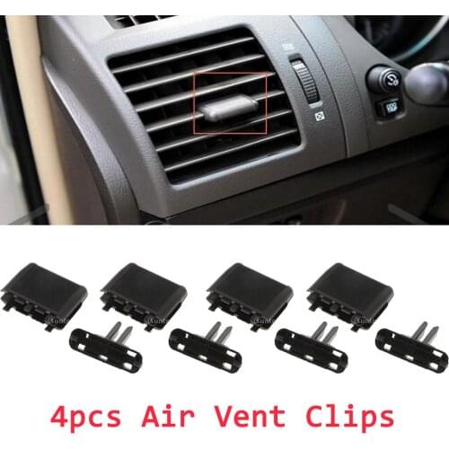 4-Pack A/C Air Vent Clips, Vent Control Tab Replacement for Toyota Prado - Easy Clip on - No Screws or Tools Required
