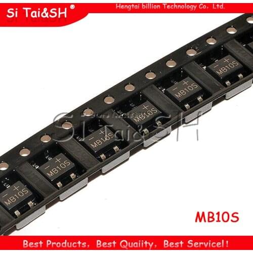 50PCS MB10S SOP-4 1000V 0.5A bridge rectifier new and original IC