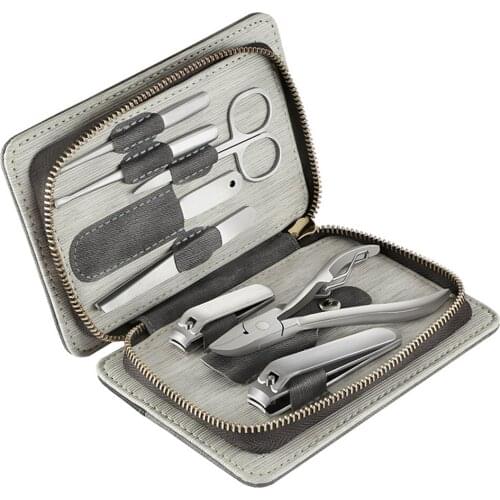 8 Pcs Nail Clippers Set Pedicure Kit Stainless Steel Manicure Fingernails Toenails Clippers Nail Cutter Sharp