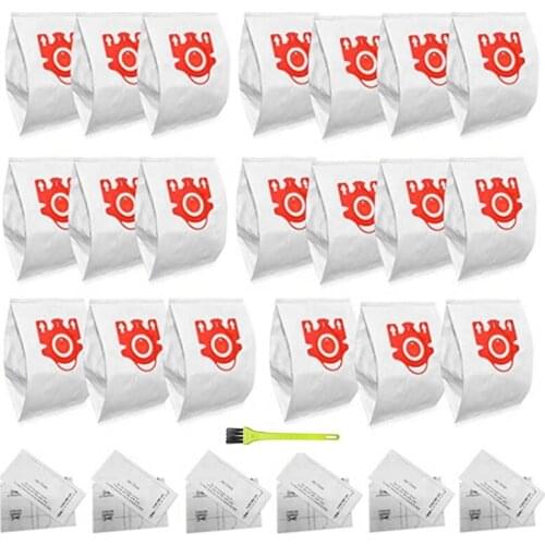 Suitable For Meno Mielefjm Series Vacuum Cleaner Accessories 20 Dust Bags 6 Pairs Of Filters 1 Cleaning Brush