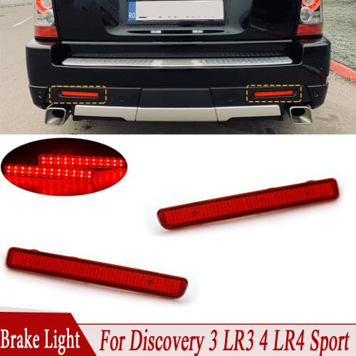 R-Auto 1 Pair Car Rear Bumper Reflector LED Brake Light Stop Brake Lamp For Range Rover Sport (L320 facelift) 2010 2011-2013