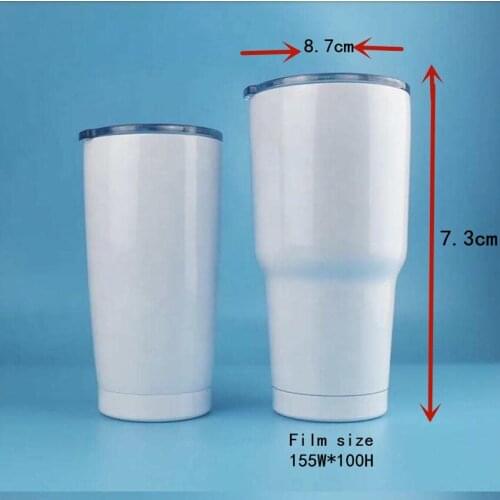 155W*100Lmm 20oz Tumbler White Sublimation Shrink Film