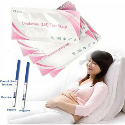 50x Women LH Ovulation Test Paper Strip Urine Predictor Fertility Stick Private