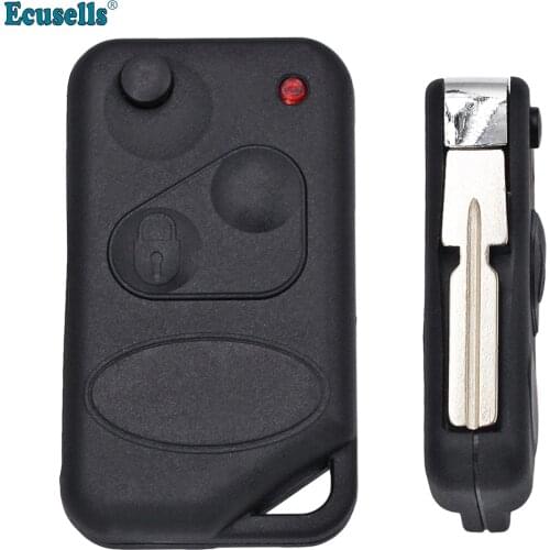 Flip Remote Key Shell Case Fob Cover 2 Buttons for Land Rover Range Rover 1996 1997 1998 1999 2000 2001 HU109 uncut blade