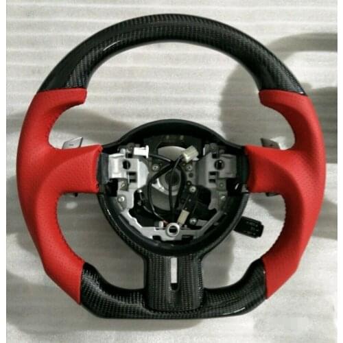 Cuatomized Leather Carbon Fiber Racing Steering Wheel For SUBARU BRZ Toyota 86 2013 2014