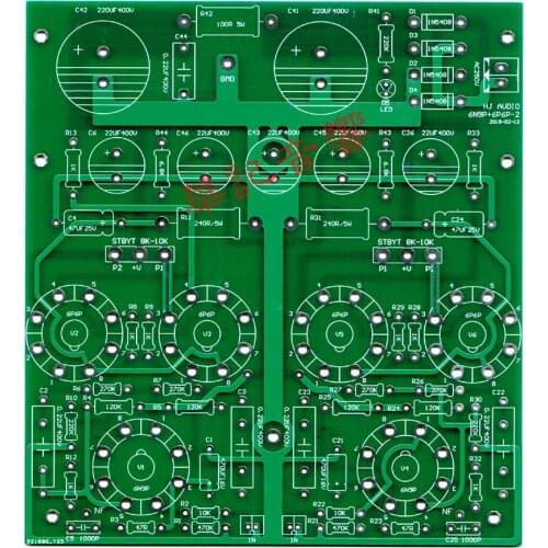 Huaji audio ST-6P6P tube tube amplifier power amplifier 2*12W push-pull combined machine PCB circuit board