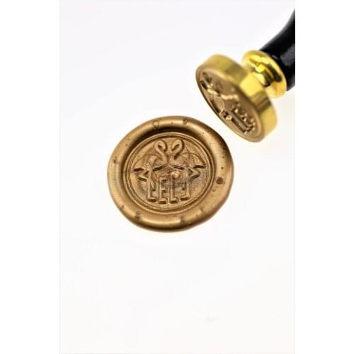 Personalized Initials with bird wax seal stamp/Custom wedding seals/wedding invitation seal/custom wedding stamp