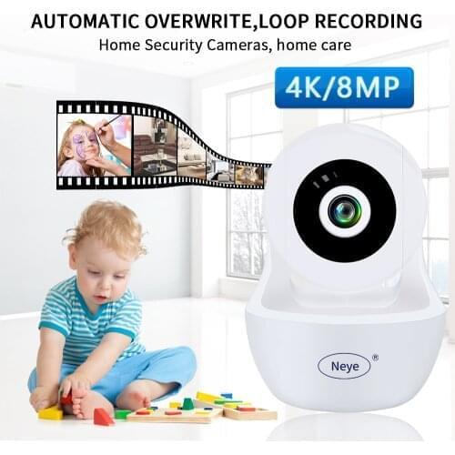N_eye ip camera 8MP 4K HD Pet Monitor Dome wifi Camera two way audio with infrared AI human detect security Cam pan-tilt Camera