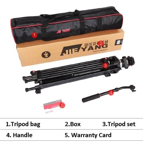 JY0606 1.6 m JieYang tripod broadcast professional SLR cameras compatible with Manfrotto hydraulic