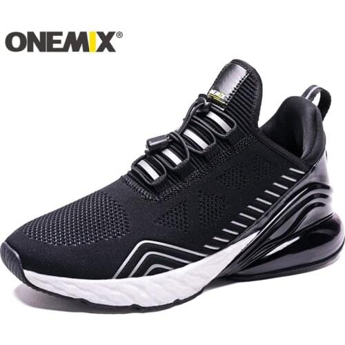 ONEMIX Mesh Breathable Flying Woven Lace Mens Sneaker Shoes Lightweight Sports Shoes New Sport Running Shoes Walking Sneakers