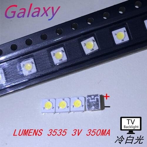LUMENS 2000pcs LED Backlight 1W 3V 3535 3537 Cool white LCD Backlight for TV TV Application