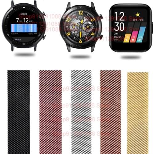 Magnetic Loop Straps For Realme Watch Smart Band Metal Quick Release Bracelet For Realme S/S Pro Watch Real Me Wristband Correa