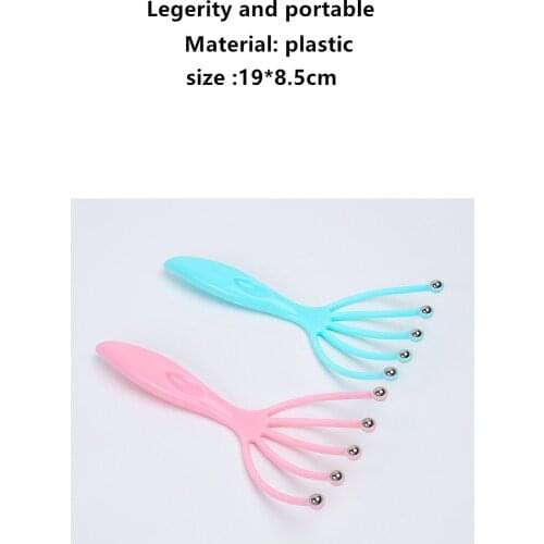 Massager For Head Rake Relax Skin Five Finger Ball Plastic Scalp Relieve Pressure Itch