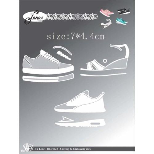 Mens and womens shoes Metal Cutting Dies Cutting Mold Decoration Scrapbook Paper Craft Knife Mold Blade Dies Stencils Dies
