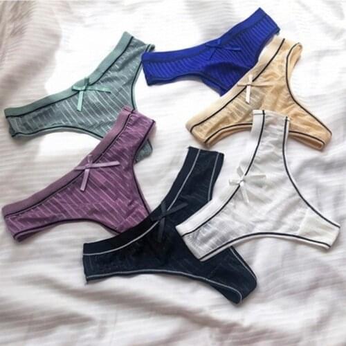 Pure Cotton Soft Womens Sexy Lingerie Panties Thongs G Strings Seamless Underwear Women Panty Ladies Briefs Bikini Crotch