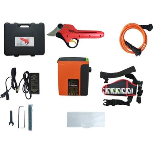 New Arrival Electric Pruning Shears Fruit Tree Scissors Gardening Pruners High Cutting Scissors 44V 2.1Ah 818-2 Pruning 2.5 cm