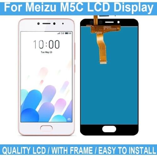 5.0" New LCD For Meizu M5C Screen Display Digitizer Assembly Parts Replacement For Meizu M5C LCD Display Touch Screen No Frame