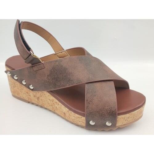 High Heel Shoes Women Summer Wedge Sandals Female Fashion Buckle Open Toe Ladies Shoes Chaussures Femme