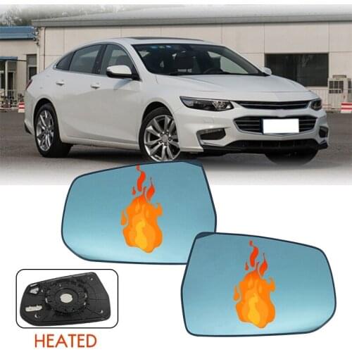 Front Left Right Anti-Fog Heated Rear View Mirror Lens Glass for Chevrolet Malibu XL 2016-2021