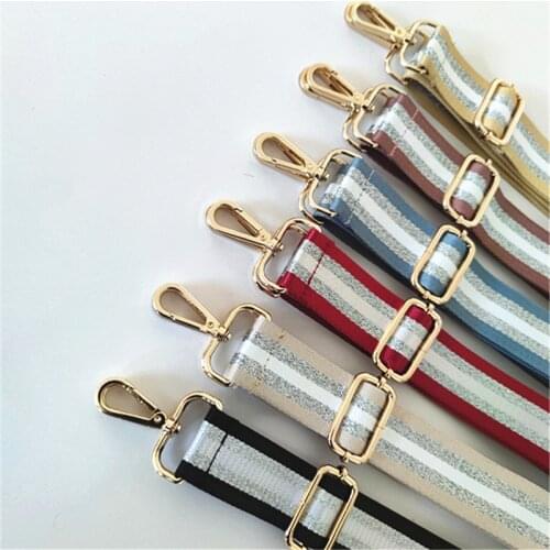 Polyester Bag Strap Woman Colored Straps For Crossbody Messenger Shoulder Bag Accessories Adjustable Belts Straps Bag Straps