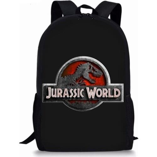 Popular Dinosaur World Backpack Animal Printing Backpack For Kids Jurassic Kingdom Bags For Girls Boys Children School