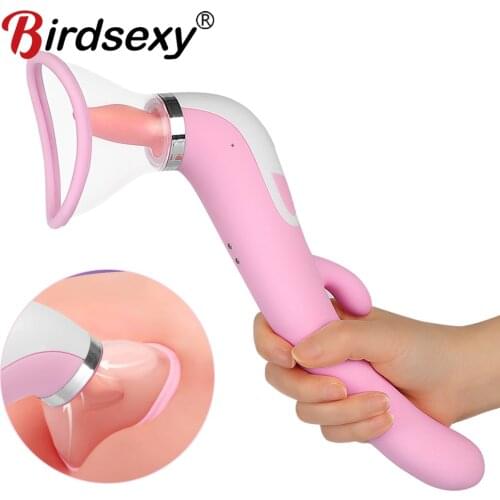 Sucking Vibrator Blowjob Tongue Vibrating Nipple Sucker Adult Oral Licking Clitoris Vagina Stimulator Dildo Sex Toys for Womenc