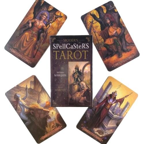 Modern Spellcasters Tarot Deck Leisure Party Table Game High Quality Fortune-telling Prophecy Oracle Cards With Guide Book