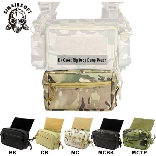 Tactical Utility Pouch Outdoor Waist Bag Hunting Military Army Molle Vest Armor Carrier CRM CRX D3 Chest Rig Drop Dump Pouch