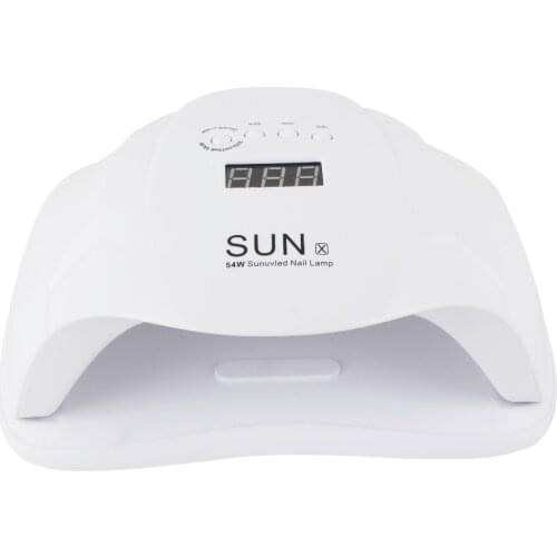 SUNX 54W With Infrared Sensing 30/60/90s Timer Smart touch button UV Lamp LED Nail Lamp Nail Dryer For All Gels Polish