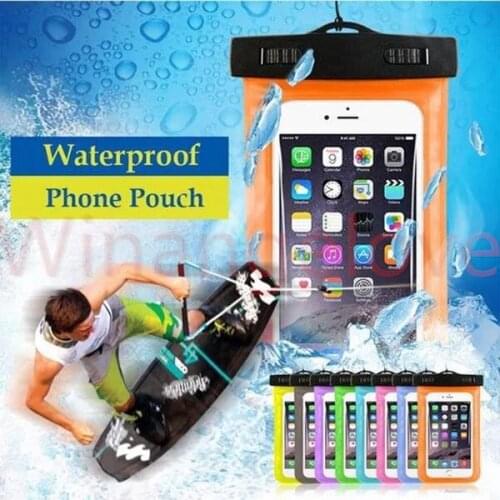 50Pcs 100% Sealed Dry Waterproof Bag Water Proof Bag Pouch Case For Universal Water Proof Cases All Cell Phone Under 6 Inch