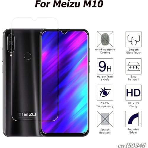 Tempered Glass For Meizu M10 Screen Protector Scratch proof Smartphone LCD Film For Meizu M 10 Glass Cover Phone 6.5"