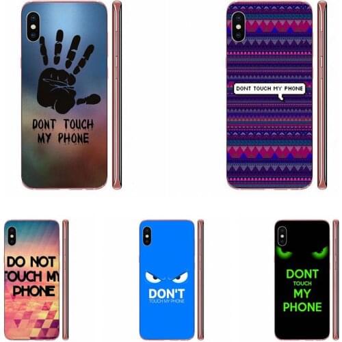 TPU Protective Skin Dont Touch My Phone Cell For Samsung Galaxy A10 A20 A20E A3 A40 A5 A50 A7 J1 J3 J4 J5 J6 J7 2016 2017 2018